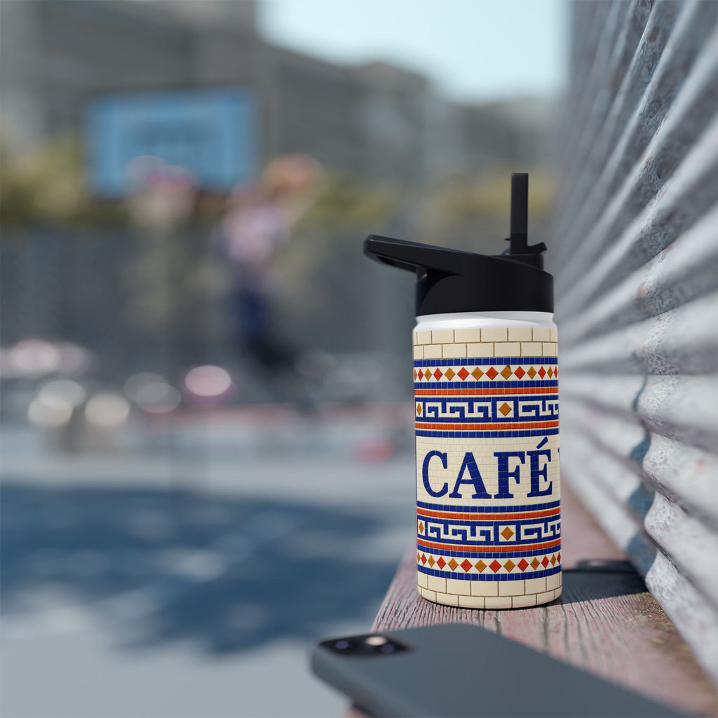 Café Vivir Mosaic Stainless Steel Water Bottle