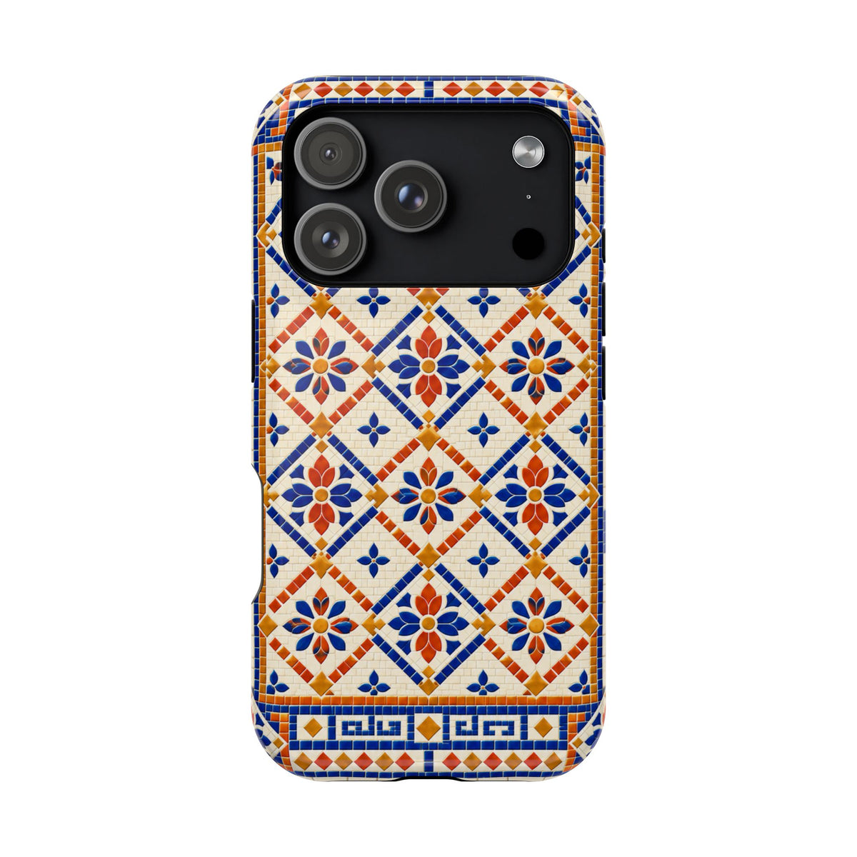 Ceramic Tile Pattern Magnetic Impact-Resistant Phone Case