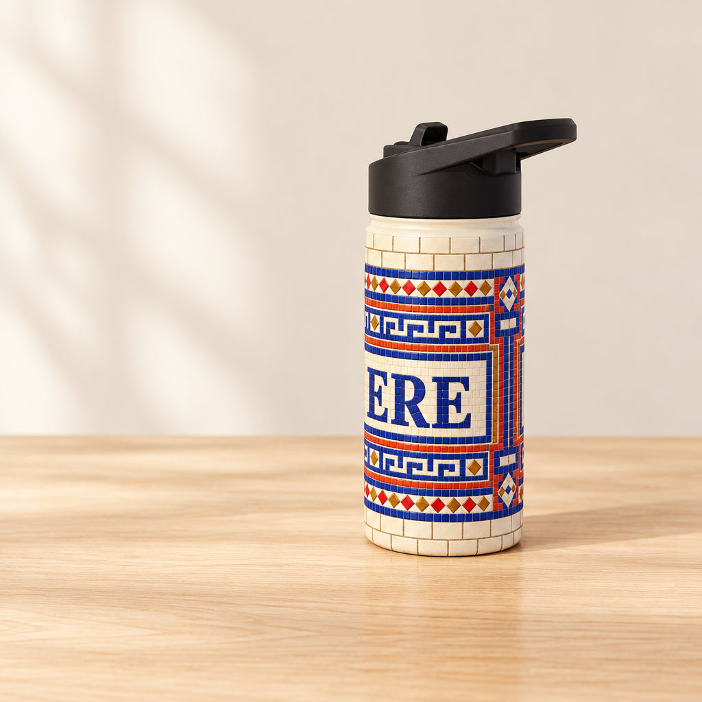 Café Vivir Mosaic Stainless Steel Water Bottle