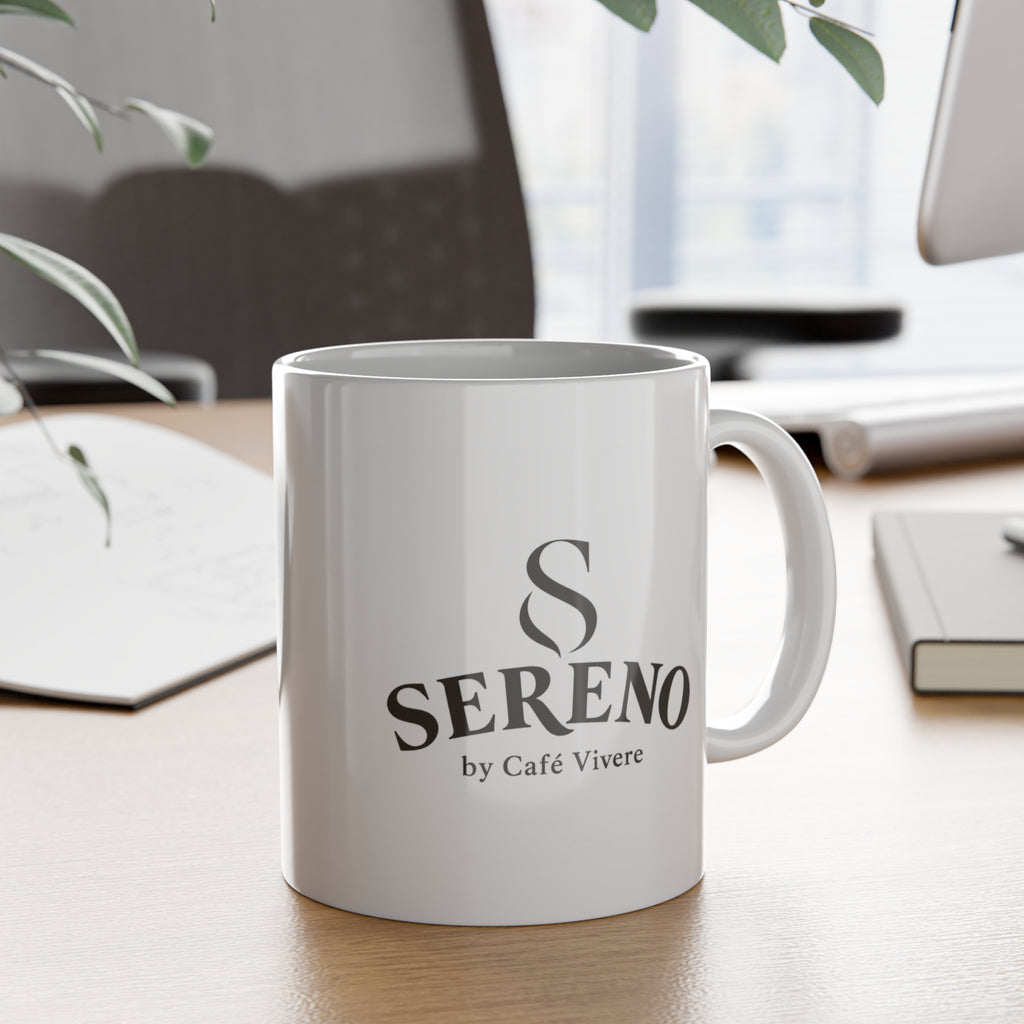 Stay a Little Longer Mug — 11oz Sereno by Cafe Vivere Ceramic Coffee Cup