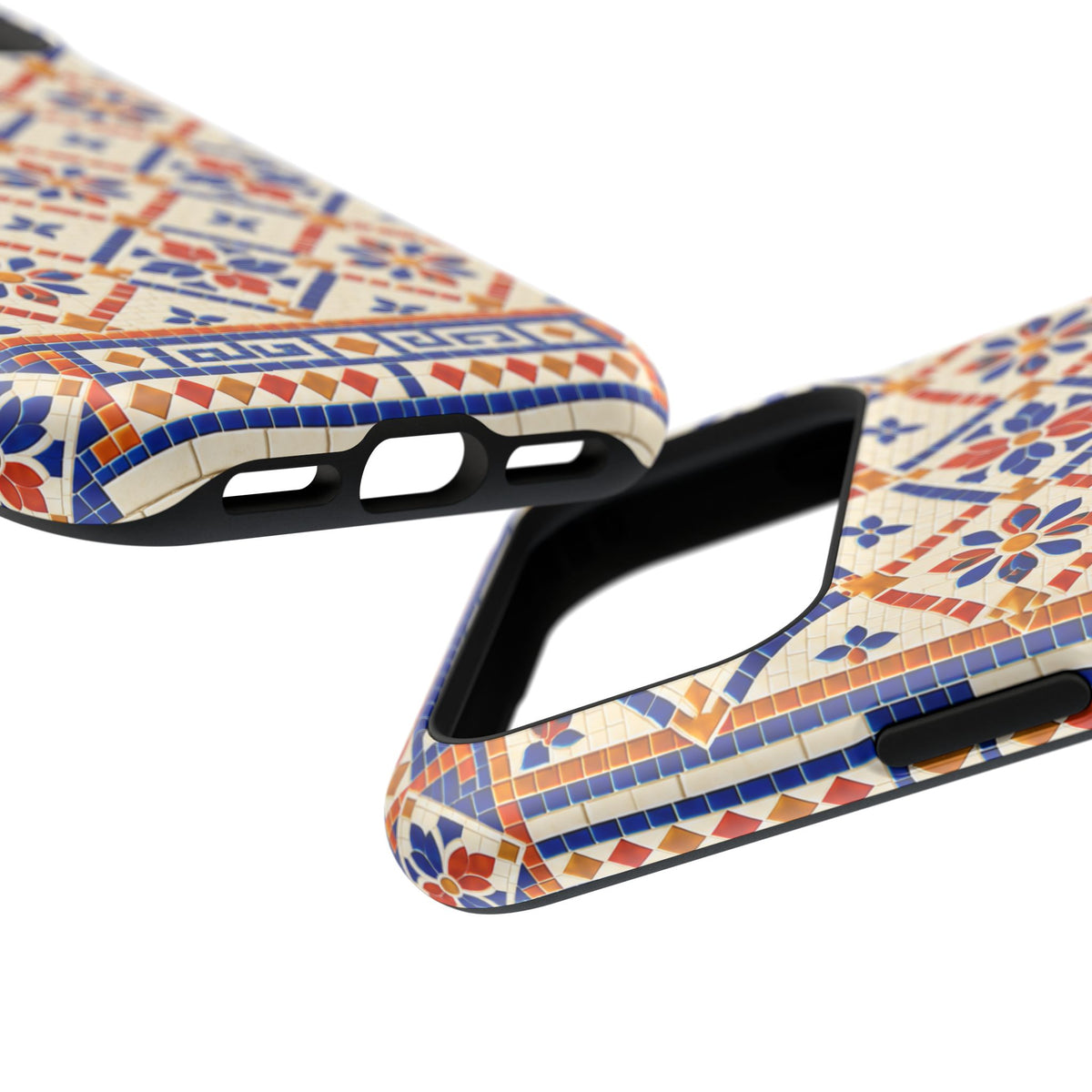 Ceramic Tile Pattern Magnetic Impact-Resistant Phone Case