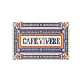 Café Vivere Fine Art Postcard Set — Vintage Mosaic Tile Design