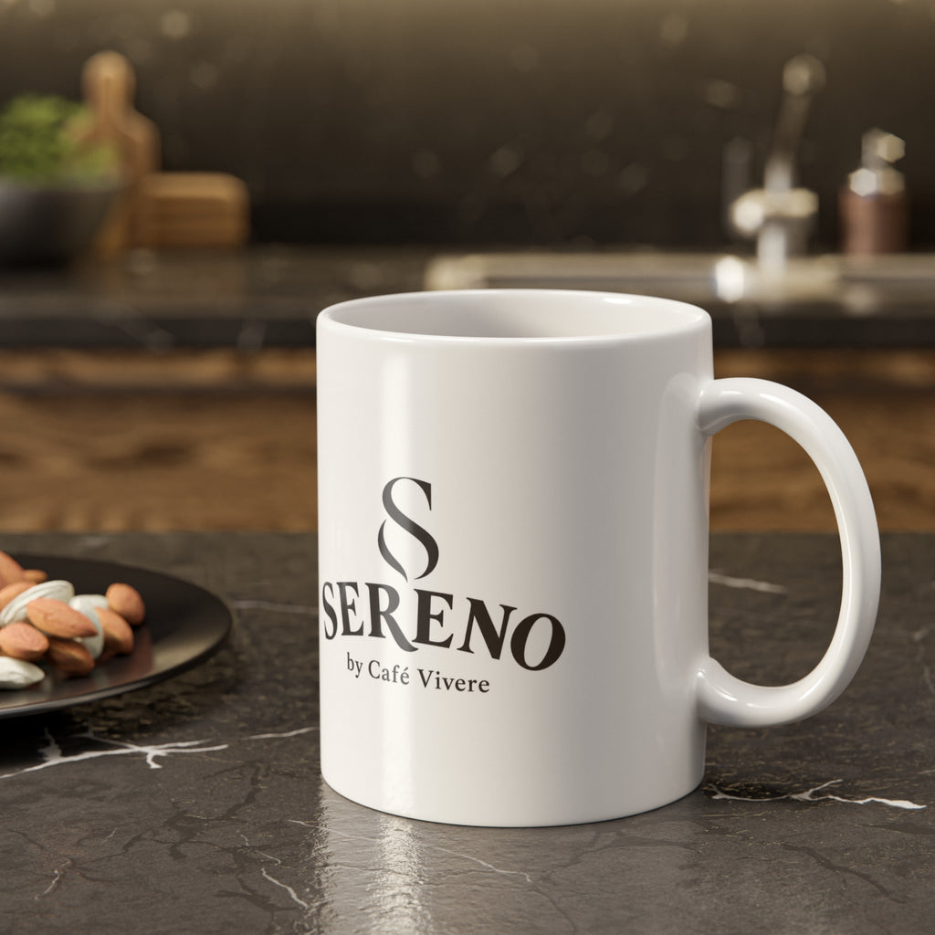 Stay a Little Longer Mug — 11oz Sereno by Cafe Vivere Ceramic Coffee Cup