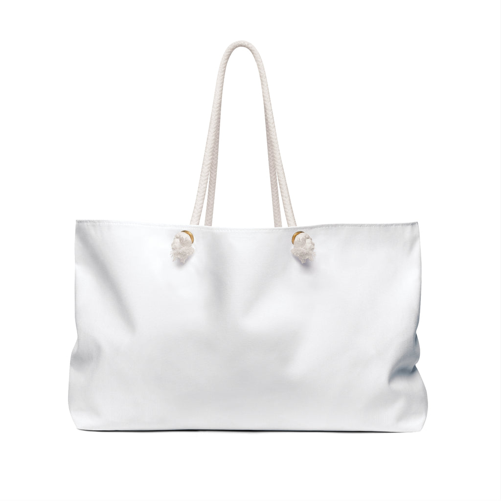 Minimalist White Weekender Bag