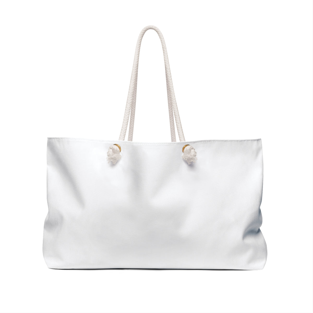 Minimalist White Weekender Bag