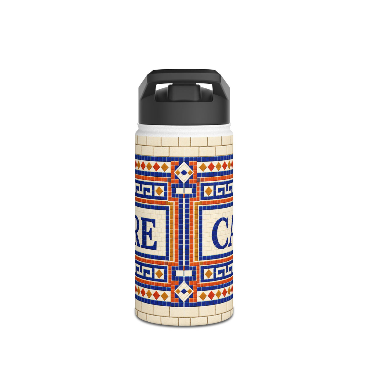 Café Vivir Mosaic Stainless Steel Water Bottle