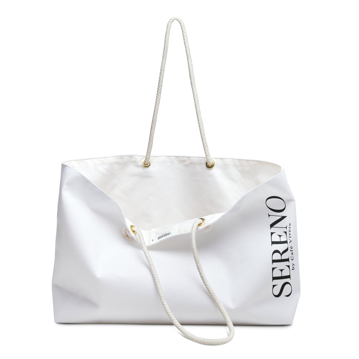 Minimalist White Weekender Bag