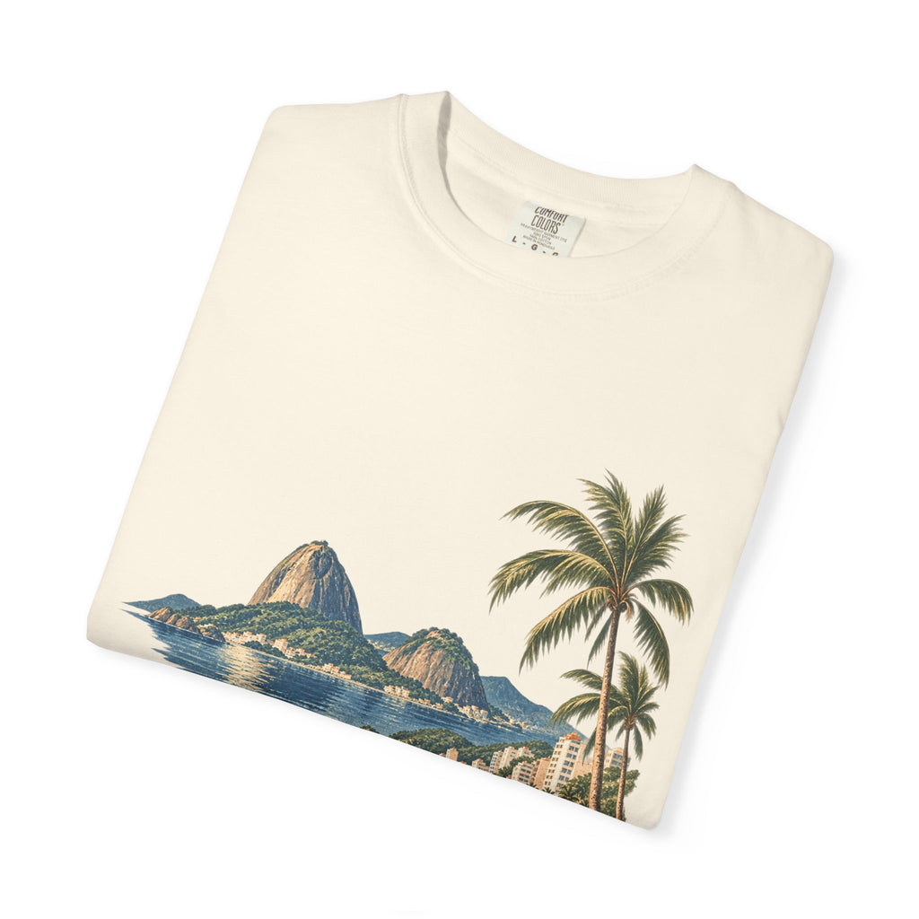 Rio de Janeiro Beach T-Shirt — Café Vivere Vintage Palm Coastal Tee