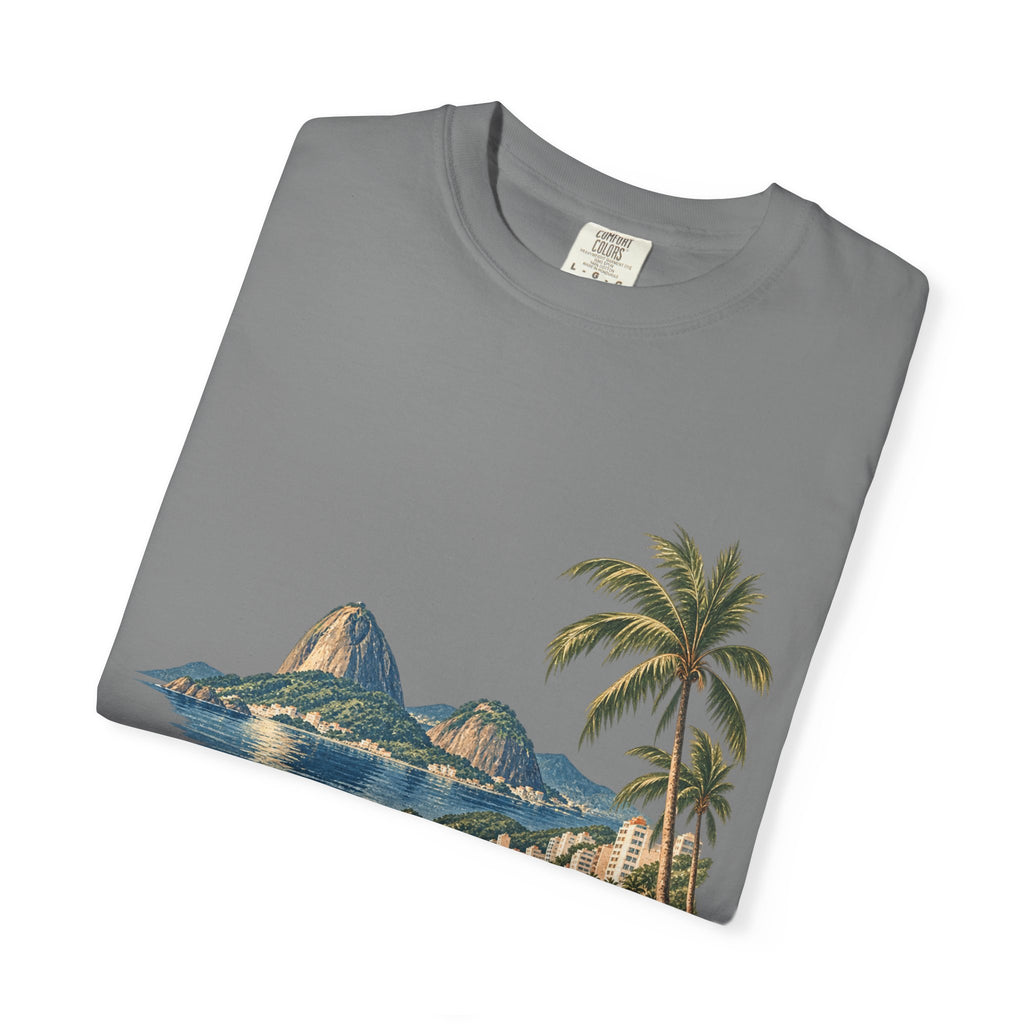 Rio de Janeiro Beach T-Shirt — Café Vivere Vintage Palm Coastal Tee
