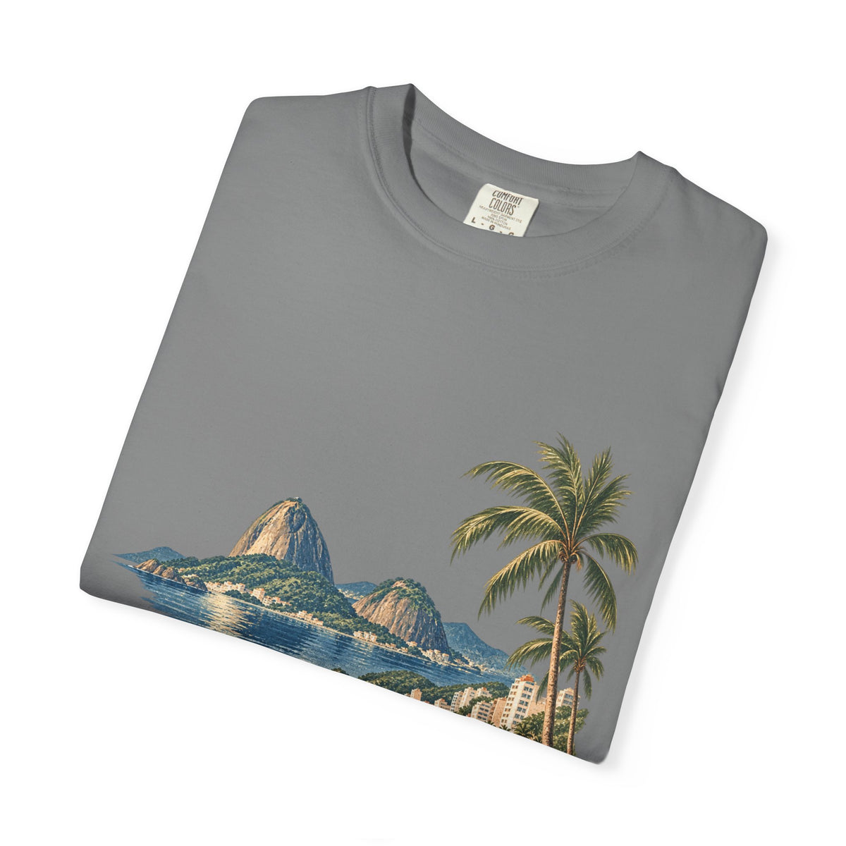 Rio de Janeiro Beach T-Shirt — Café Vivere Vintage Palm Coastal Tee