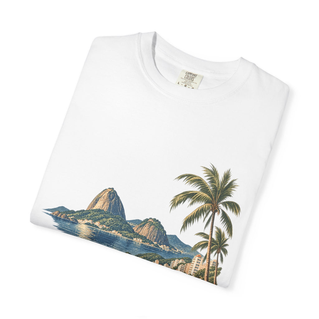 Rio de Janeiro Beach T-Shirt — Café Vivere Vintage Palm Coastal Tee