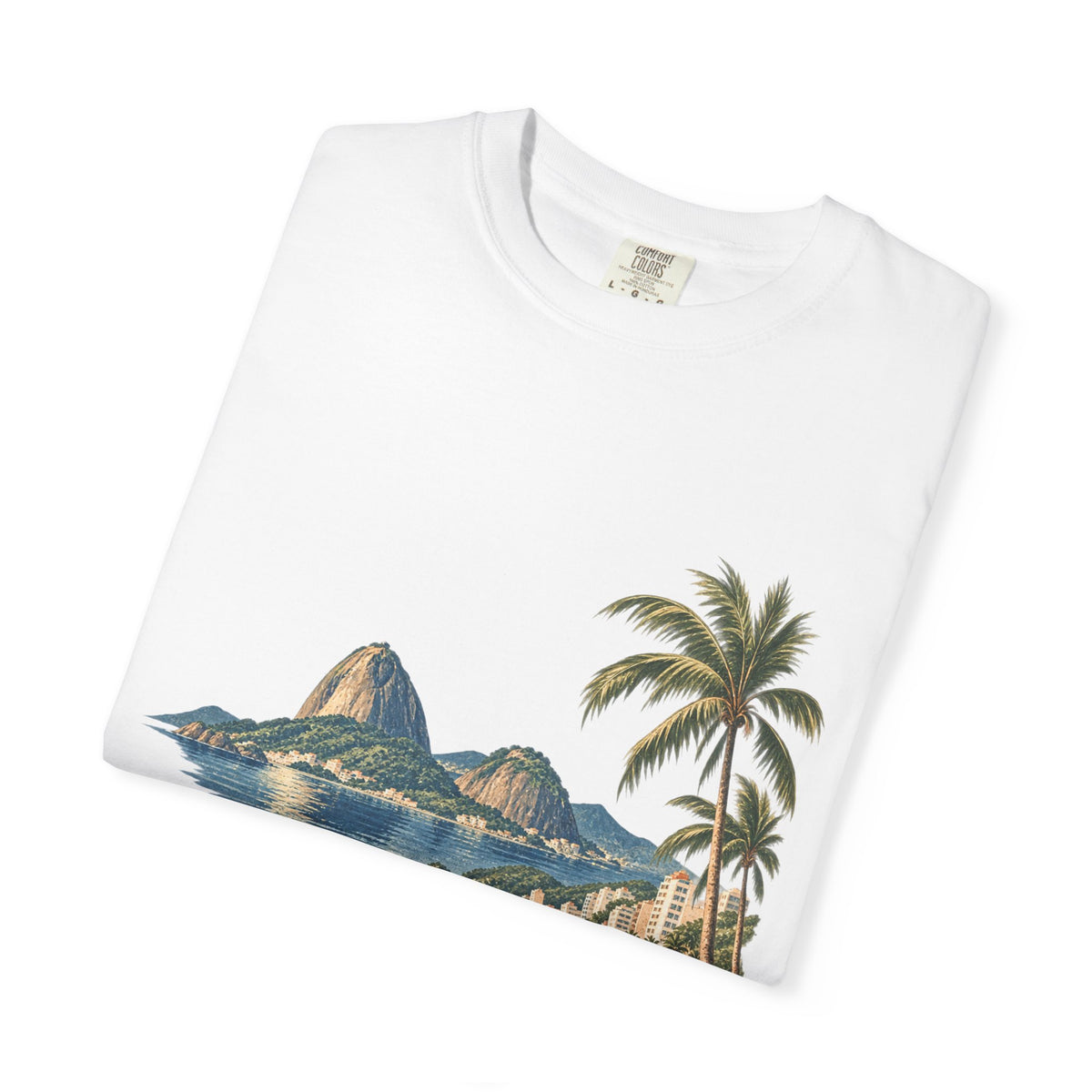 Rio de Janeiro Beach T-Shirt — Café Vivere Vintage Palm Coastal Tee