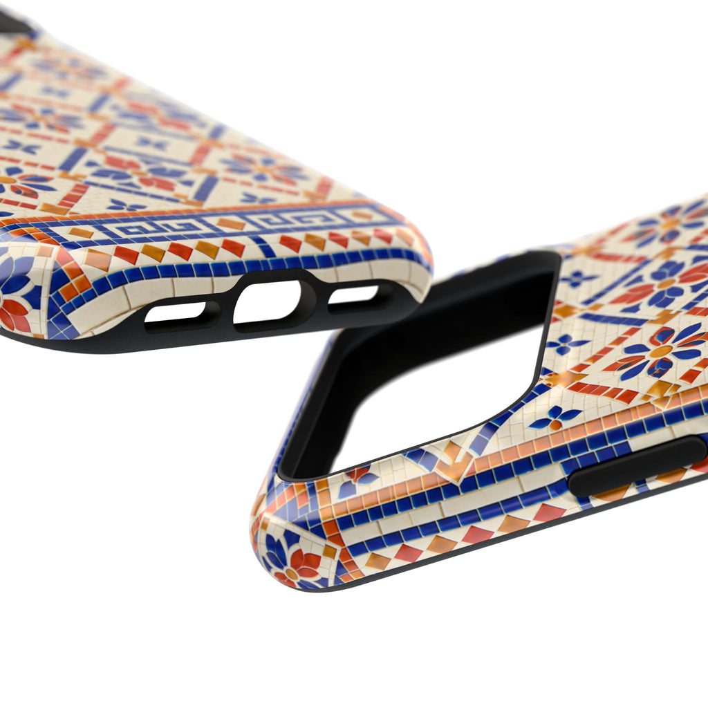 Ceramic Tile Pattern Magnetic Impact-Resistant Phone Case