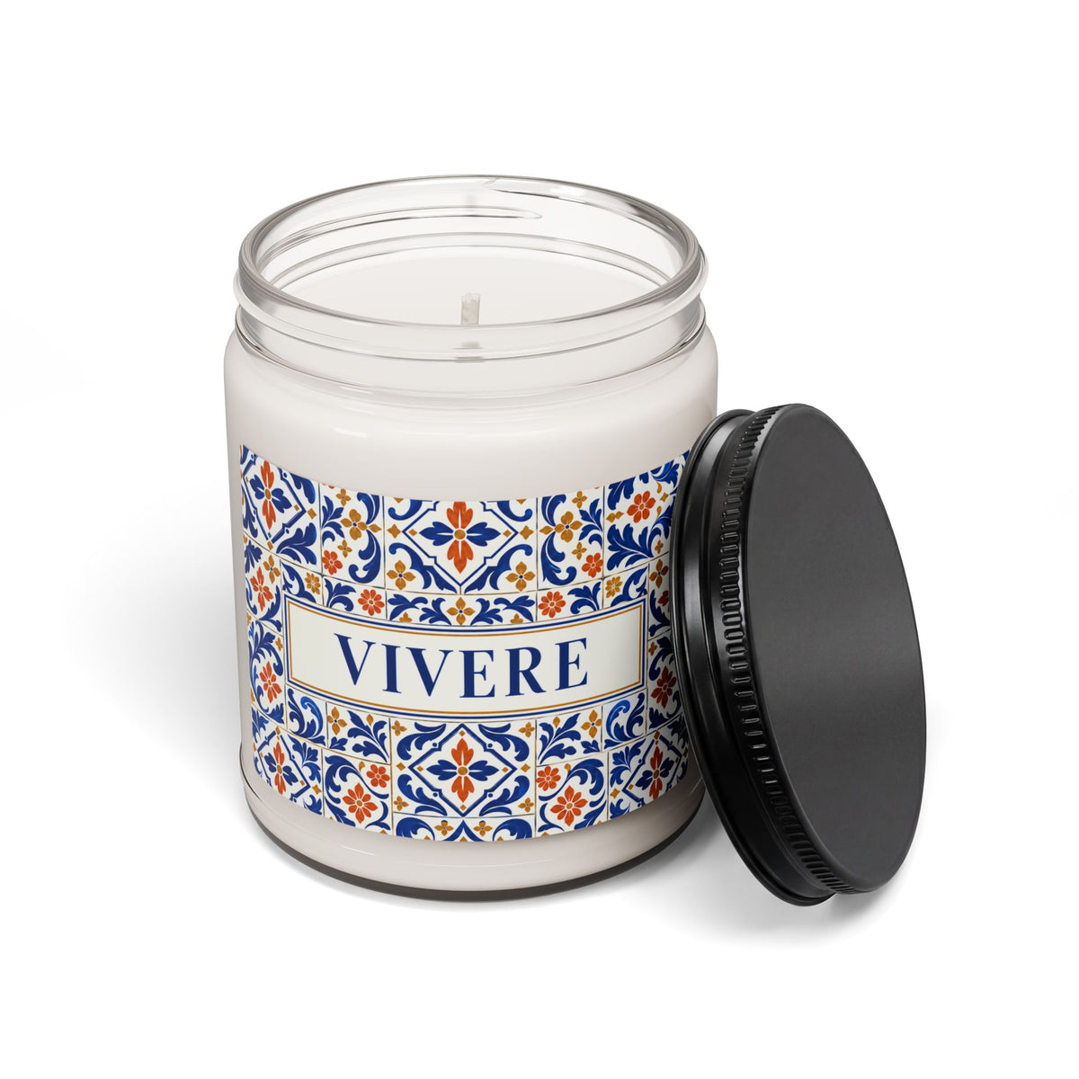 Vivere Soy Candle — 9oz Mediterranean Tile Scented Candle