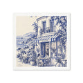 Pacific Coast Highway, California Boutique Café Cocktail Napkins — Sereno by Café Vivere Blue Bistro Coastal Scene
