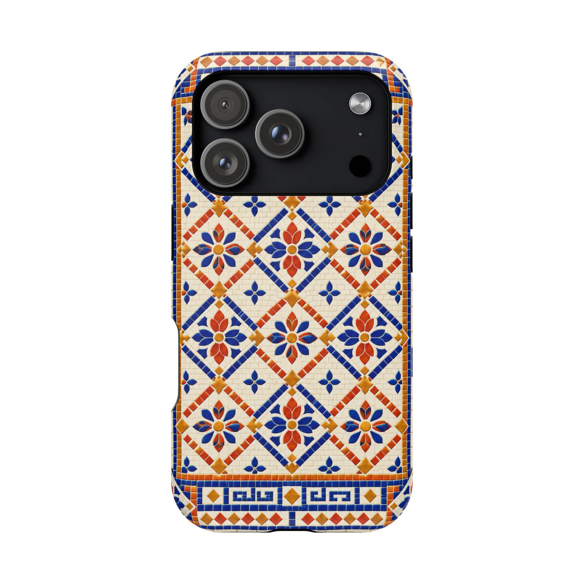 Ceramic Tile Pattern Magnetic Impact-Resistant Phone Case