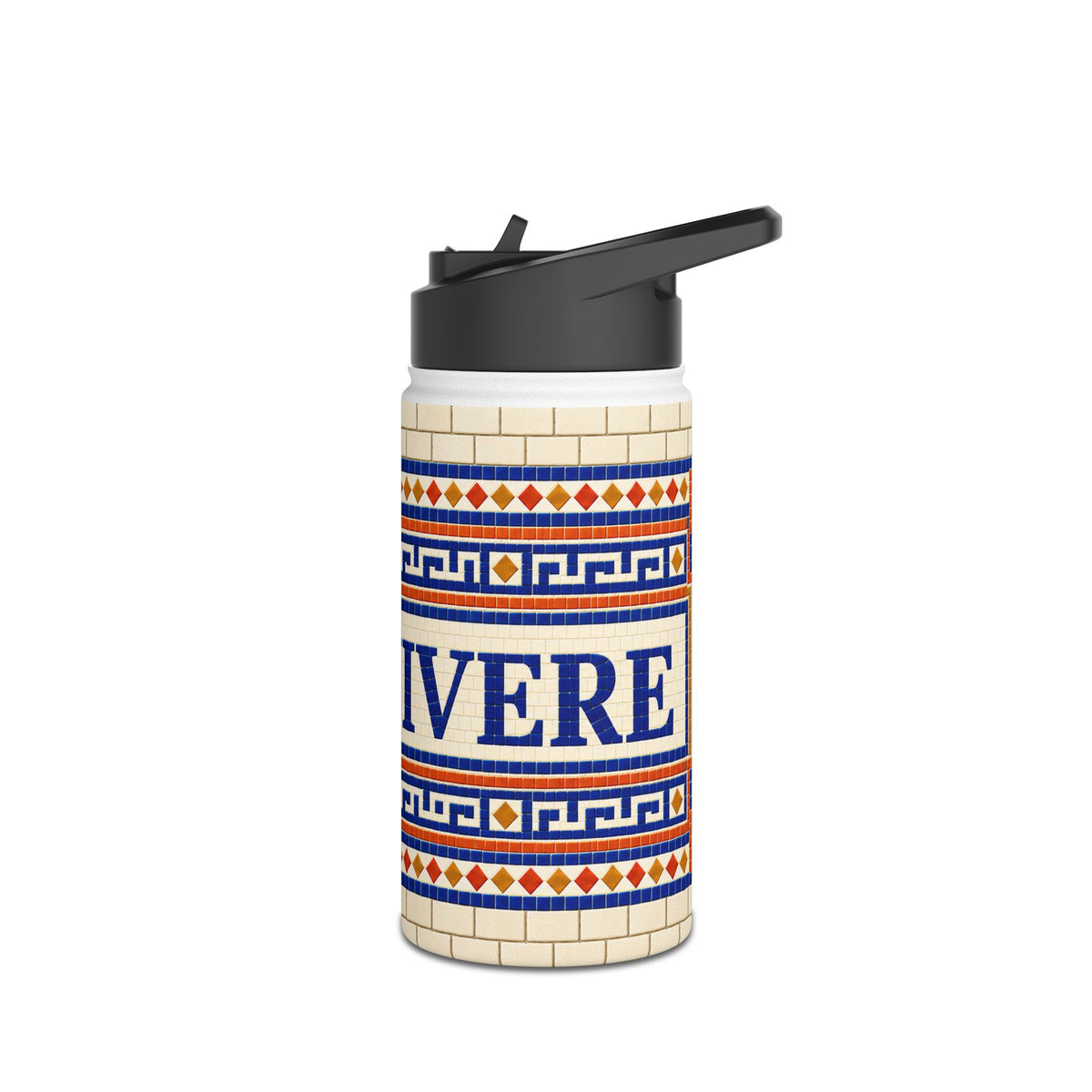 Café Vivir Mosaic Stainless Steel Water Bottle