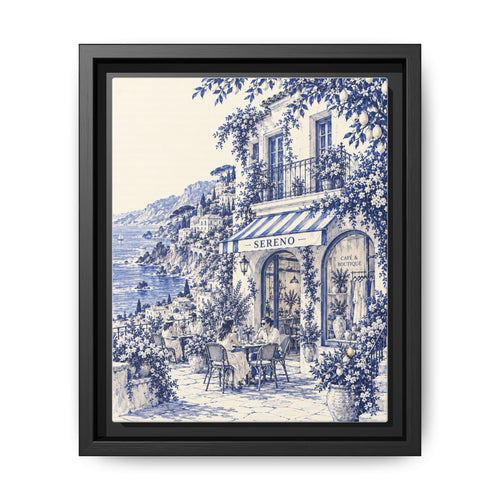 Amalfi Coast Matte Canvas Print, Framed