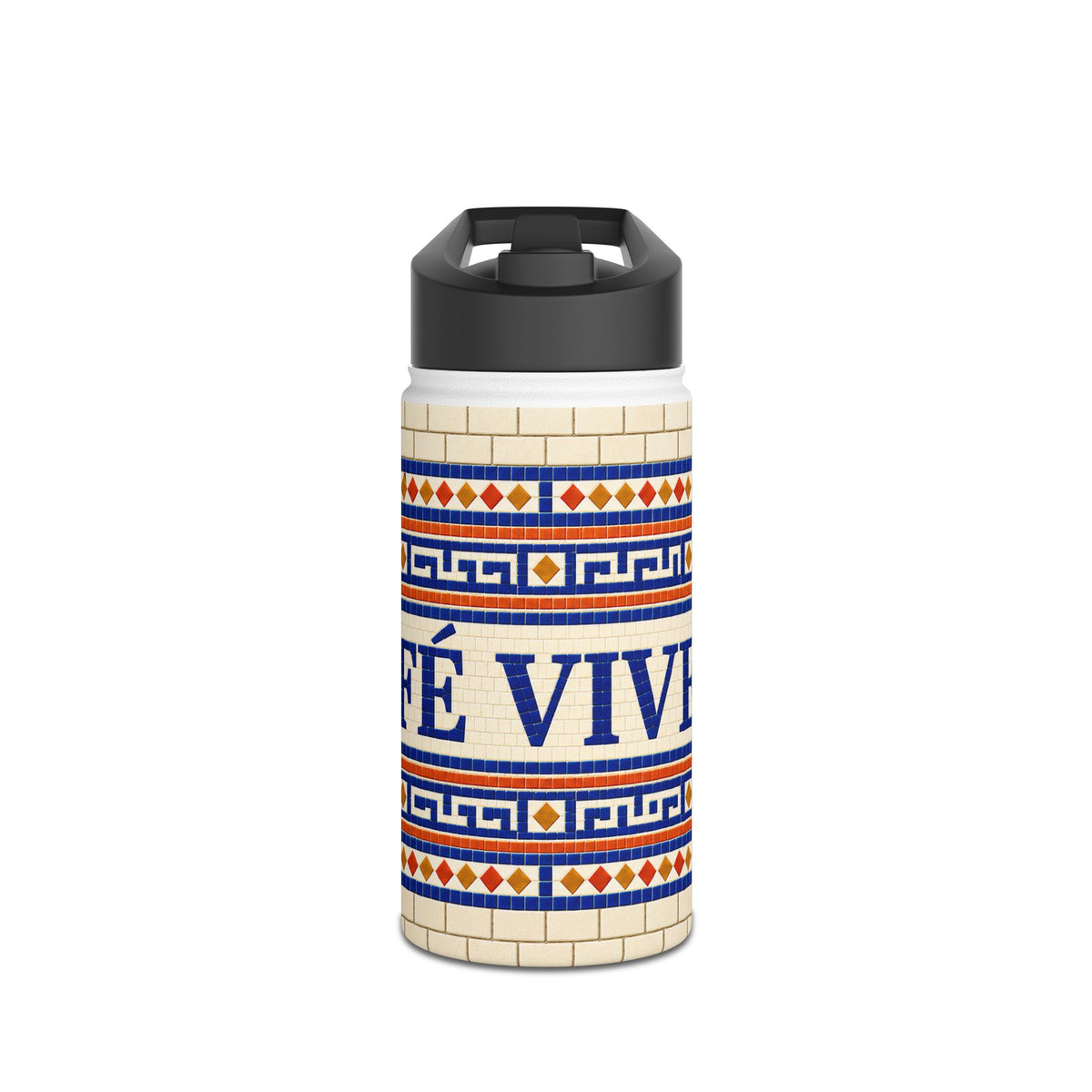 Café Vivir Mosaic Stainless Steel Water Bottle