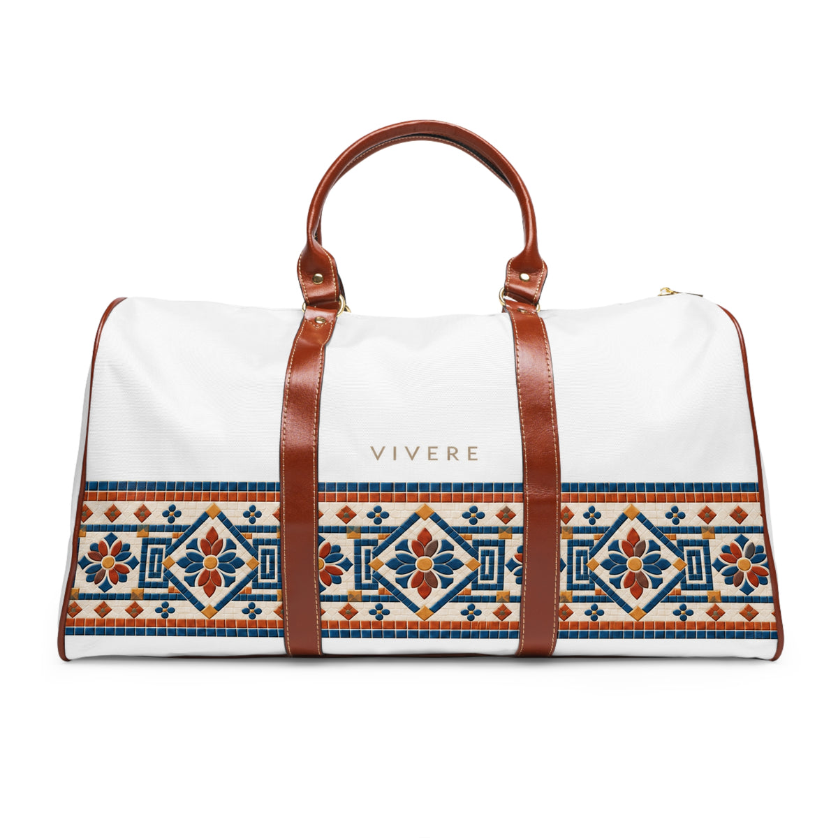 Vivere Mediterranean Tile Waterproof Travel Bag