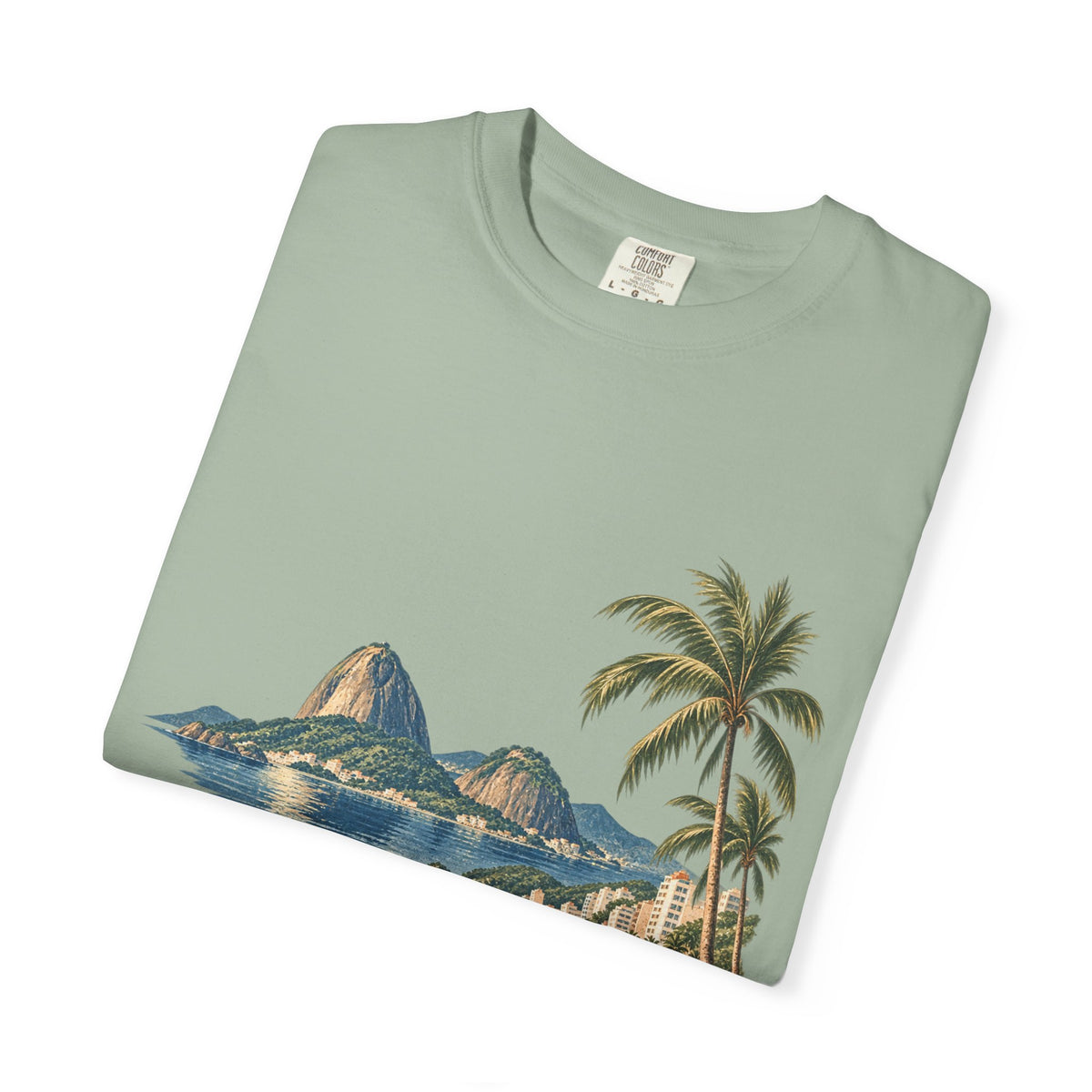 Rio de Janeiro Beach T-Shirt — Café Vivere Vintage Palm Coastal Tee