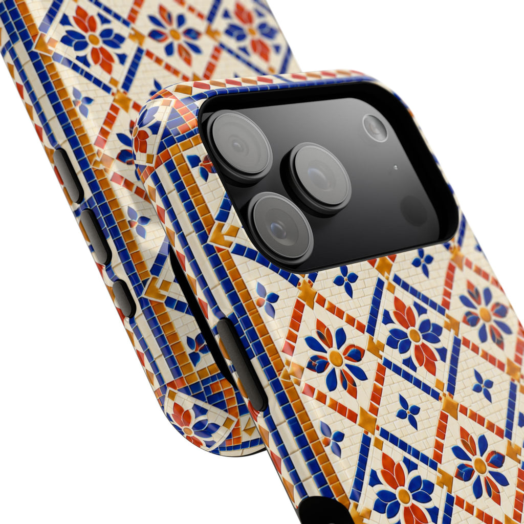 Ceramic Tile Pattern Magnetic Impact-Resistant Phone Case