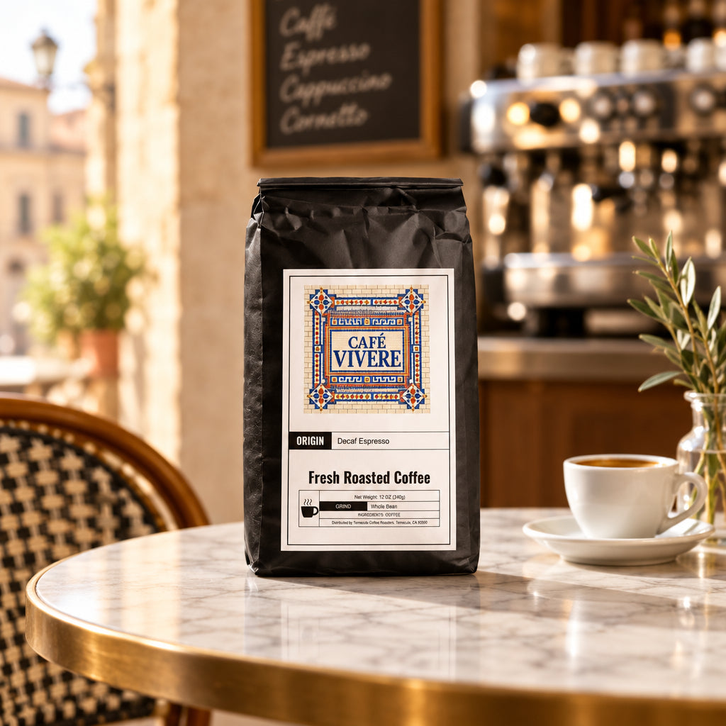 Sereno by Cafe Vivere - Decaf Espresso Fresh Roasted Coffee