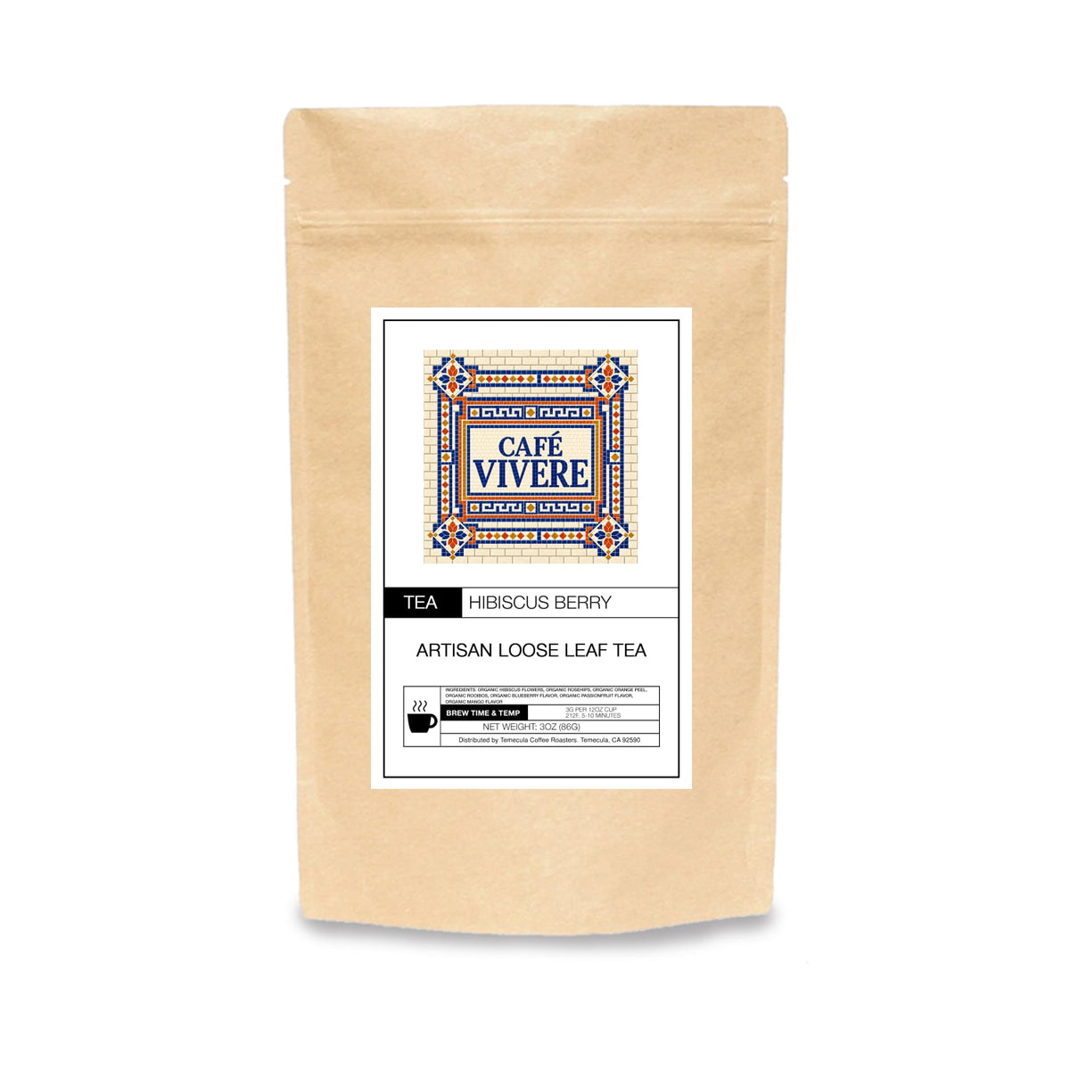 Sereno by Café Vivere - Hibiscus Berry Tea