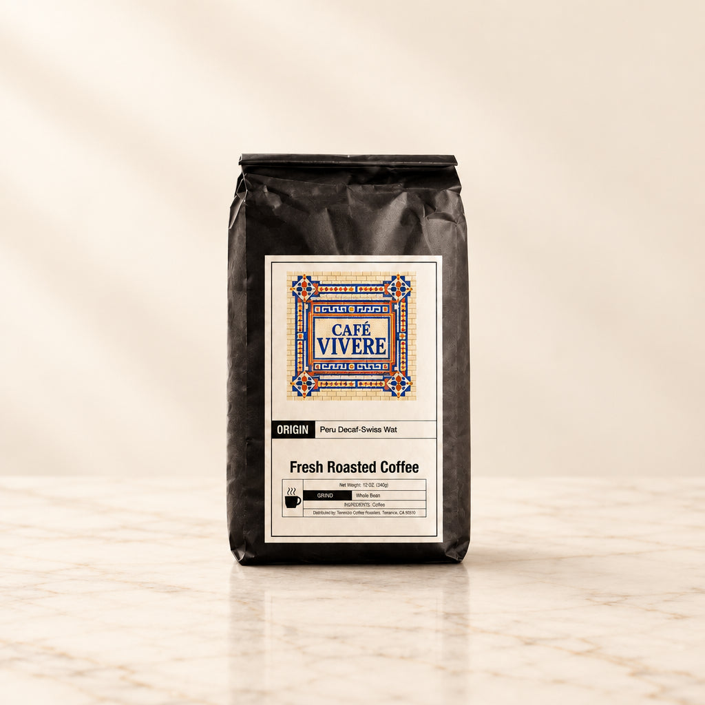 Sereno by Cafe Vivere - Peru Decaf Fresh Roasted Coffee