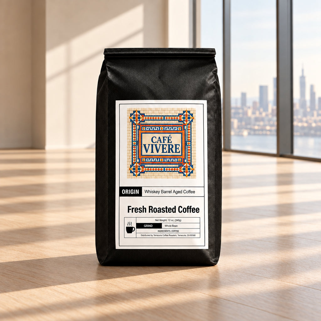 Sereno by Café Vivere - Whiskey Barrel Aged Coffee